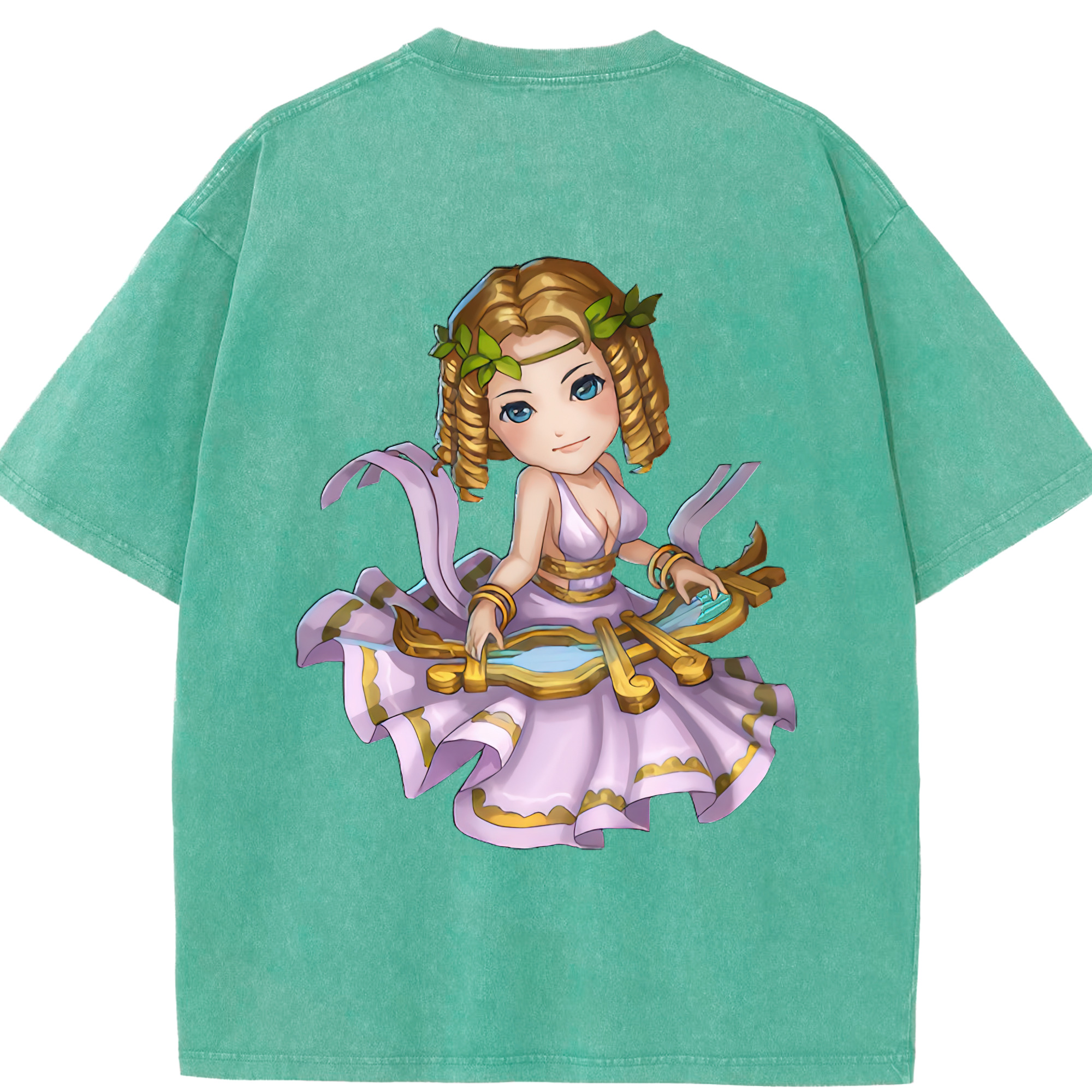 リーグ・オブ・レジェンド League of Legends LOL 綿100% ヴィンテージ風 半袖Tシャツ（背面プリント）